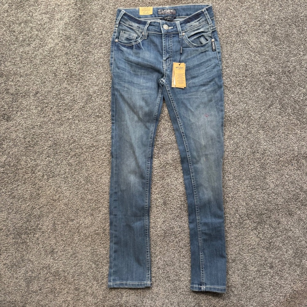 Silver Jeans Co Sasha Skinny Fit Girls Size 10 Medium Wash Denim 1067BG NWT